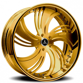 22" Artis Forged Wheels Avenue Gold Rims 