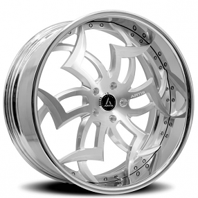 22" Artis Forged Wheels Medusa Brushed Rims