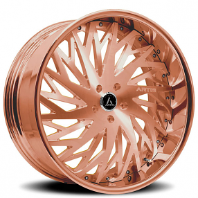 22" Artis Forged Wheels Northtown Rose Gold Rims