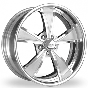 22" Intro Wheels Vista Exposed 5 Polished Welded Billet Rims