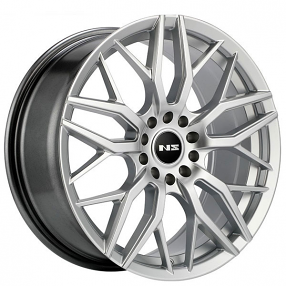 16" NS Wheels Tuner NS1803 Hyper Silver Rims 