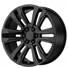 26" OE Creations Wheels PR182 Satin Black Rims