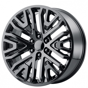 22" OE Creations Wheels PR197 Gloss Black Rims 