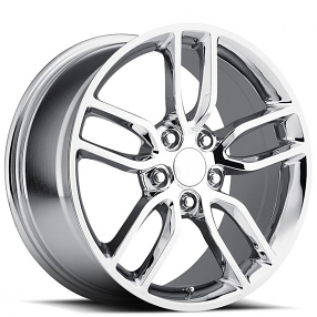 19/20" Staggered Corvette C7 Wheels FR 26 Z51 Chrome OEM Replica Rims 