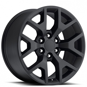 22" GMC Sierra Wheels FR 44 Satin Black OEM Replica Rims 