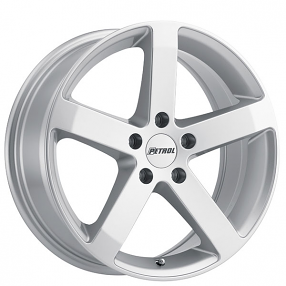 17" Petrol Wheels P3B Gloss Silver Rims 