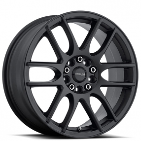 17" Raceline Wheels 141B Mystique Satin Black Rims 
