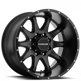 16" Raceline Wheels 930B Shift Satin Black Off-Road Rims 