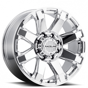 17" Raceline Wheels 936C Throttle Chrome Off-Road Rims