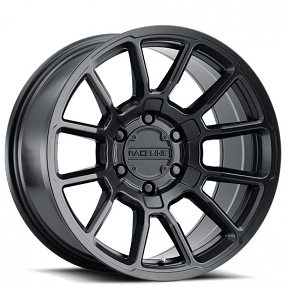15" Raceline Wheels 950B Gauge Satin Black Off-Road Rims 