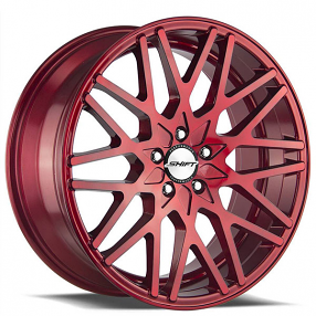 18" Shift Wheels Formula Candy Red Rims 