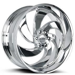 26" Strada Wheels Retro 6 Chrome Rims 