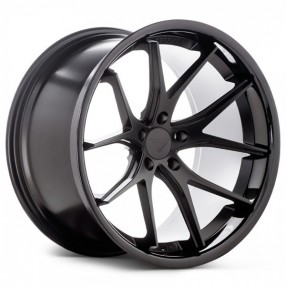 22" Ferrada Wheels FR2 Matte Black with Gloss Black Lip Rims