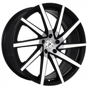 22" Impact Racing Wheels 601 Gloss Black with Machined Face Rims