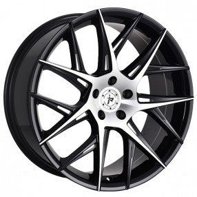 18" Impact Racing Wheels 603 Gloss Black with Machined Face-Milled Window Rims
