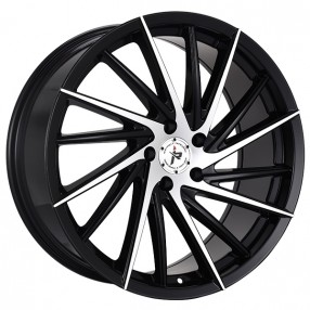 22" Impact Racing Wheels 608 Gloss Black with Machined Face Rims