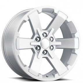 22" GMC Dual Six Star Wheels FR 45 Silver OEM Replica Rims 