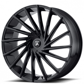 22" Asanti Wheels ABL-18 Matar Gloss Black Rims 