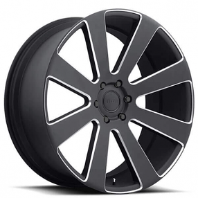 22" Dub Wheels 8 Ball S187 Black Milled Rims