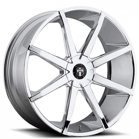 24" Dub Wheels Push S111 Chrome Rims 