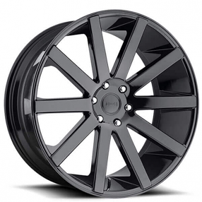 24" Dub Wheels Shot Calla S219 Gloss Black Rims