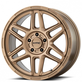 17" KMC Wheels KM716 Nomad Matte Bronze Rims