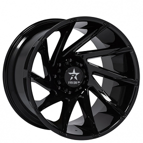 22" RBP Wheels 77R Spike Gloss Black Off-Road Rims