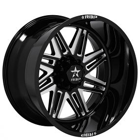 18" RBP Wheels 82R Falcon Gloss Black Machined Off-Road Rims
