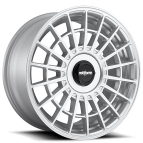 19" Staggered Rotiform Wheels R143 LAS-R Gloss Silver Rims