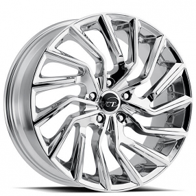 22x8.5" VCT Wheels V81 Chrome Rims 