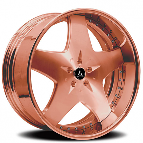 28" Artis Forged Wheels Cashville Rose Gold Rims