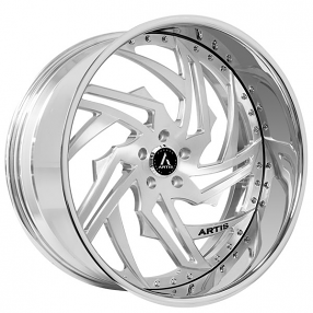 19" Artis Forged Wheels Skeletor Brushed Rims