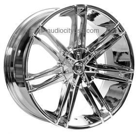26X10" Borghini B20 Chrome Wheels (6x139/135, +25mm) 