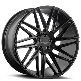 22" Staggered Element Wheels EL33 Gloss Black Rims