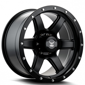 18" Force Off-Road Wheels F18 Matte Black Rims