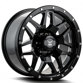 18" Force Off-Road Wheels F20 Gloss Black Rims