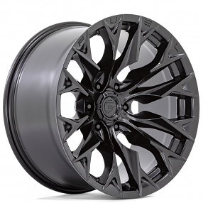 22" Fuel Wheels D804 Flame 6 Blackout Off-Road Rims
