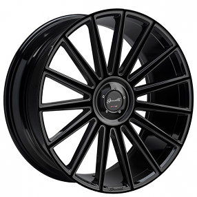 24" Gianelle Wheels Verdi with Cap Gloss Black Rims 