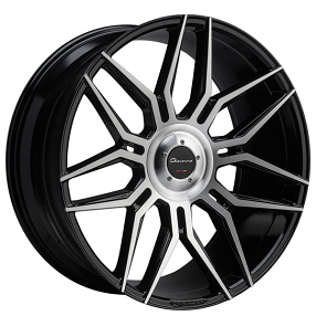 26" Giovanna Wheels Bogota with Cap Gloss Black with Machined Face Rims 