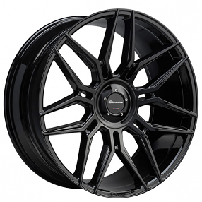 24" Giovanna Wheels Bogota with Cap Gloss Black Rims 