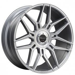 24" Giovanna Wheels Bogota with Cap Gloss Silver with Machined Face Rims 