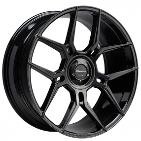 24" Giovanna Wheels Haleb with Cap Gloss Black Rims 