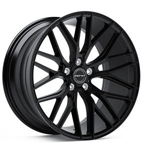 19" Staggered Inovit Wheels YSM-028 Blitz Satin Black Rims