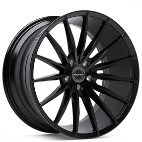 19" Staggered Inovit Wheels YSM-029 Torque Satin Black Rims