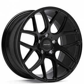 19" Staggered Inovit Wheels YSM-064 Thrust Satin Black Rims