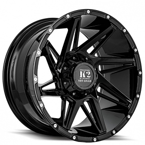 20" K2 Off-Road Wheels K09 Torque Matte Black Off-Road Rims