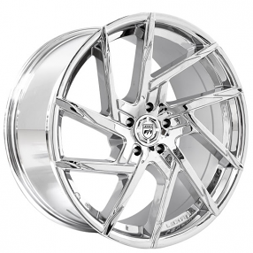 22" Staggered Lexani Wheels Senna Chrome Polaris Slingshot / 3-Wheeler Rims