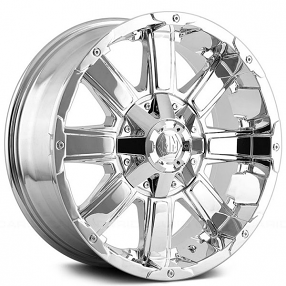 18" Mayhem Wheels 8030 Chaos Chrome Off-Road Rims 