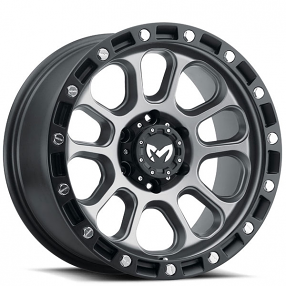 17" MKW Offroad Wheels M204 Matte Grey Rims