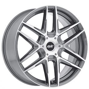 22" Avenue Wheels A613 Grey Machined Rims